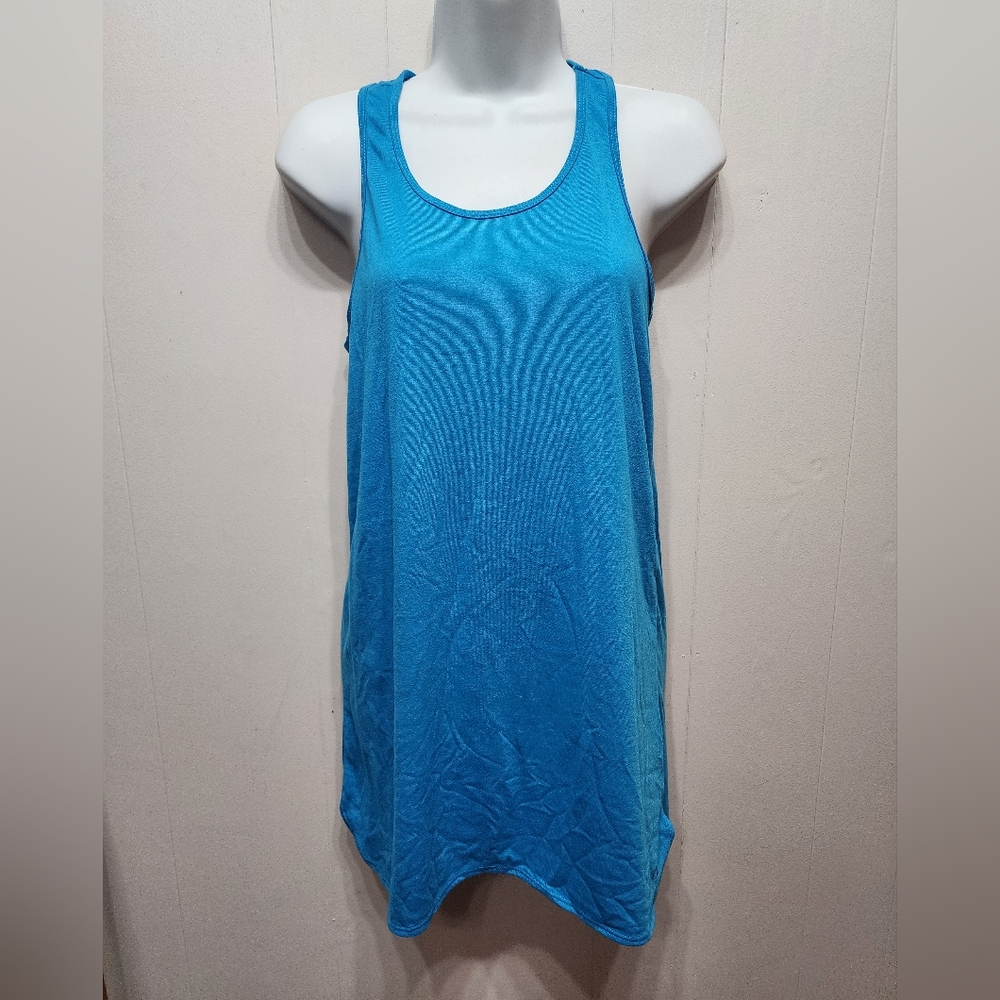 OP Sleeveless Dress Small Size 3 - 5 Blue Tank Shirt‎ Casual Beach Summer B834